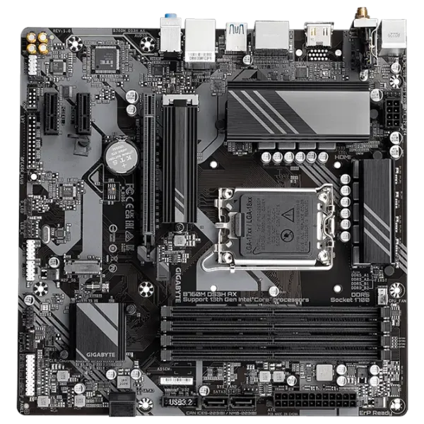Материнская плата Gigabyte B760M DS3H AX micro ATX / Intel B760M photo 1
