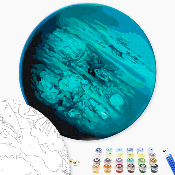 Pictură pe numere BrushMe Uranus RC00089FC 30 x 30 cm / Verticală photo 3 Pictură pe numere BrushMe Uranus RC00089FC 30 x 30 cm / Verticală photo 3