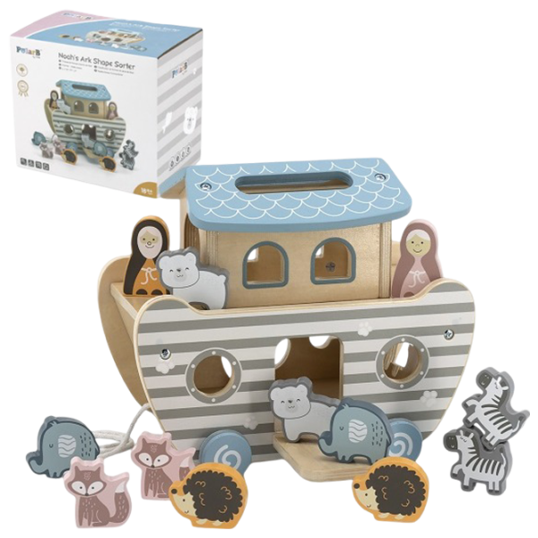 Интерактивная игрушка PolarB Noahs Ark Shape Sorter 44051 1+ / Серый photo 1 Интерактивная игрушка PolarB Noahs Ark Shape Sorter 44051 1+ / Серый photo 1