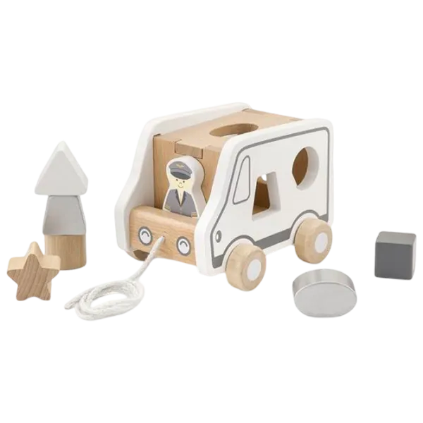 Интерактивная игрушка PolarB Pull-Along Shape Sorting Truck 51612 1+ / Белый photo 1 Интерактивная игрушка PolarB Pull-Along Shape Sorting Truck 51612 1+ / Белый photo 1