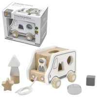 Интерактивная игрушка PolarB Pull-Along Shape Sorting Truck 51612 1+ / Белый photo 2