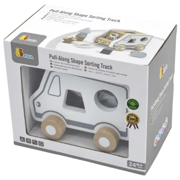 Интерактивная игрушка PolarB Pull-Along Shape Sorting Truck 51612 1+ / Белый photo 3 Интерактивная игрушка PolarB Pull-Along Shape Sorting Truck 51612 1+ / Белый photo 3
