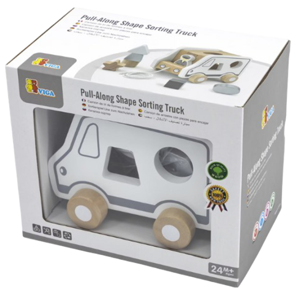 Интерактивная игрушка PolarB Pull-Along Shape Sorting Truck 51612 1+ / Белый photo 3 Интерактивная игрушка PolarB Pull-Along Shape Sorting Truck 51612 1+ / Белый photo 3