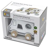 Интерактивная игрушка PolarB Pull-Along Shape Sorting Truck 51612 1+ / Белый photo 3