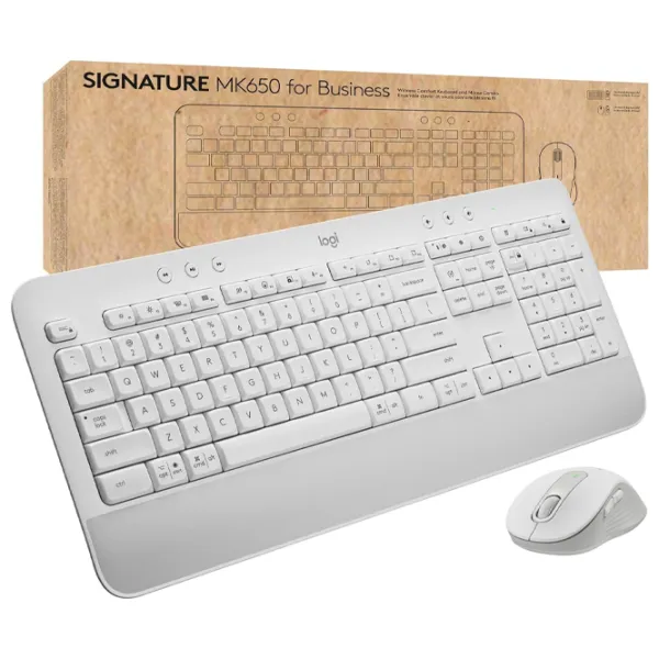 Клавиатура и Мышь Logitech MK650 for Business Беспроводные / Белый photo 6