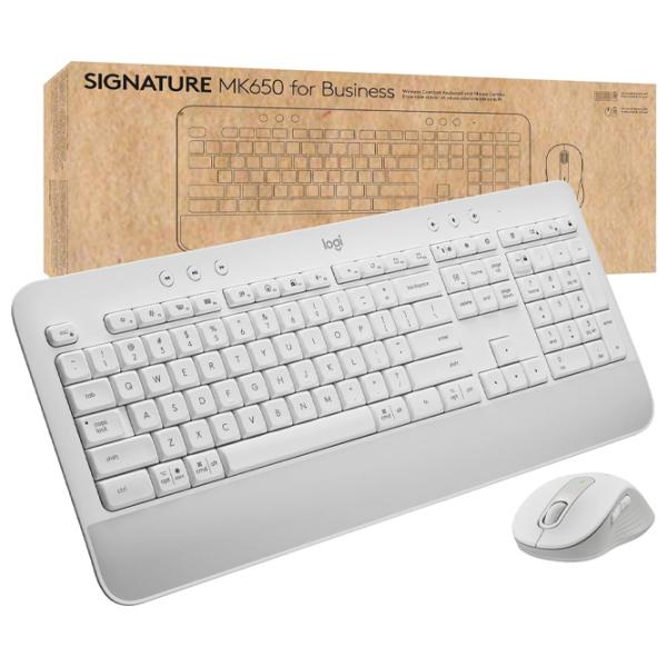 Клавиатура и Мышь Logitech MK650 for Business Беспроводные / Белый photo 6