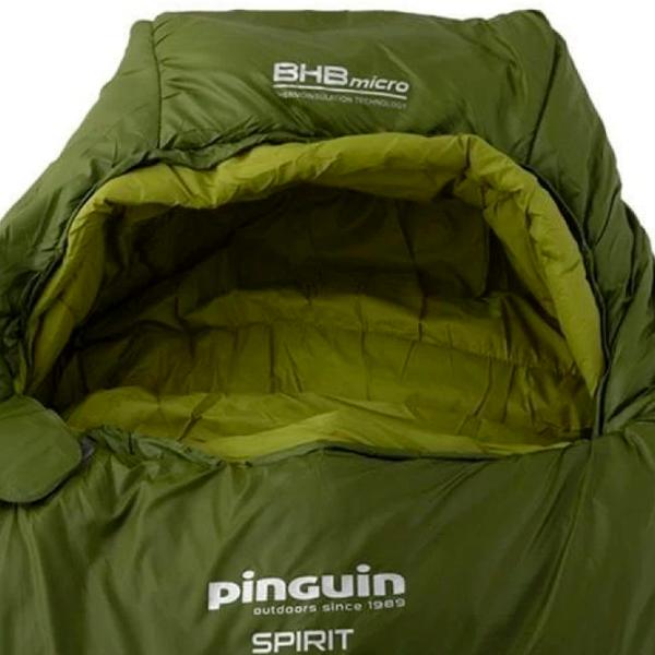Sac de dormit Pinguin Spirit 195 Right Nailon / Green White photo 2 Sac de dormit Pinguin Spirit 195 Right Nailon / Green White photo 2