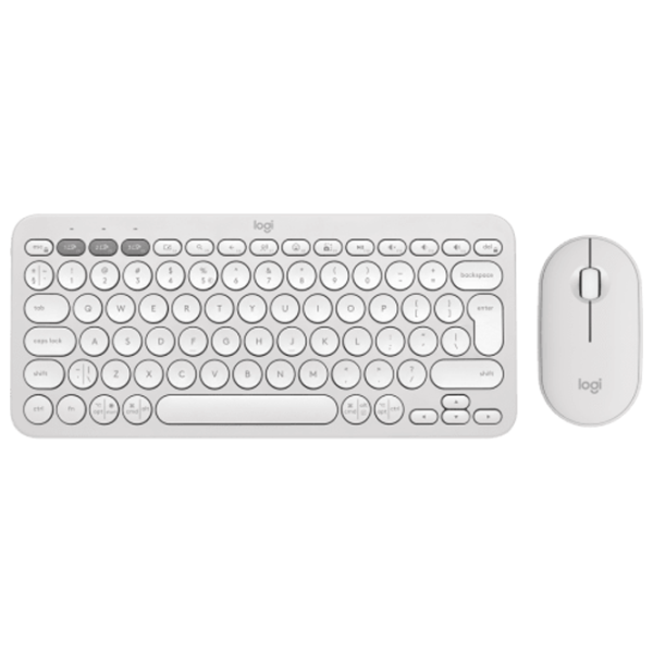Клавиатура и Мышь Logitech Pebble 2 Combo Беспроводные / Белый photo 1