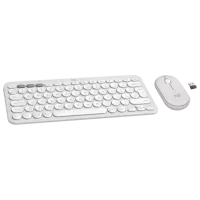 Tastatura & Mouse Logitech Pebble 2 Combo Fără fir / White photo 2