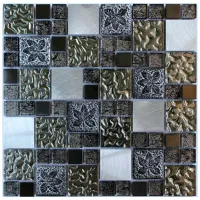 Мозайка Midas A-MGL08-XX-081 Коричневый / Стекло