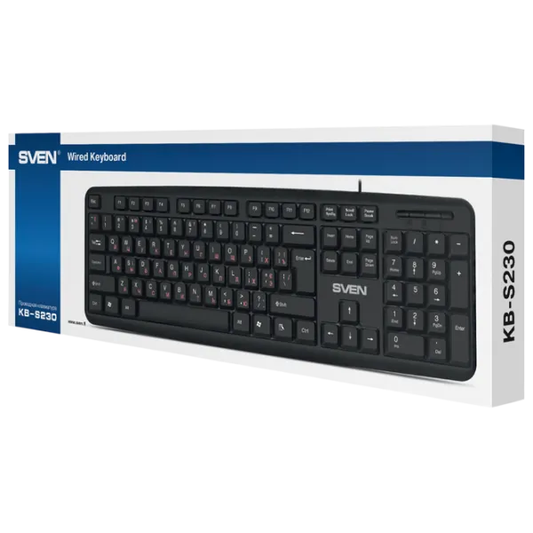 Tastatură Sven Comfort KB-S230 Cu fir / Black photo 4
