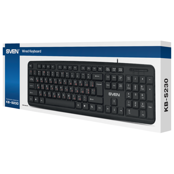 Tastatură Sven Comfort KB-S230 Cu fir / Black photo 4