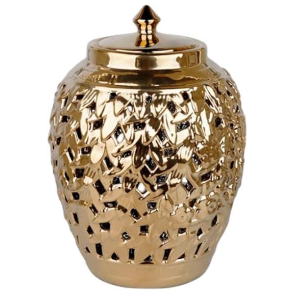Vază Star Decor FB119 Ceramică / Auriu photo 1
