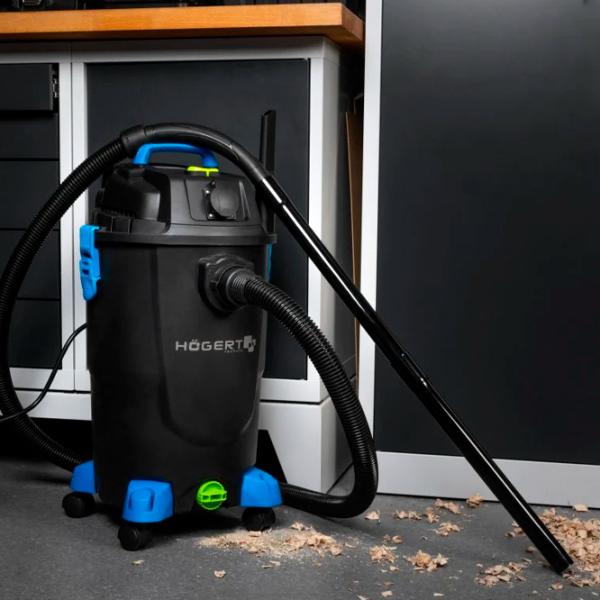 Aspirator industrial Hoegert HT2E412 1200 W / Black photo 8