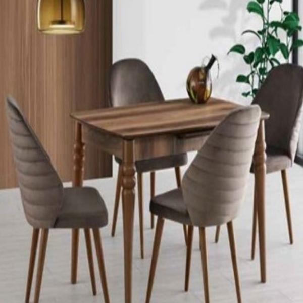 Scaun de bucătărie Dizayno Home YRL-MS-79 Stofă/ Brown Wood photo 1 Scaun de bucătărie Dizayno Home YRL-MS-79 Stofă/ Brown Wood photo 1