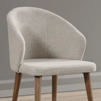 Scaun de bucătărie Dizayno Home Neon Viola Stofă/ Cream photo 2