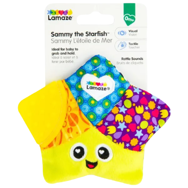 Jucărie moale Tomy Sammy the Starfish T27188 0+ / Yellow photo 2