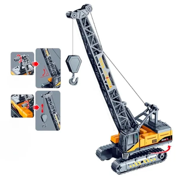 Constructor Essa Toys Crane  Сonstrucție/ Gray photo 2