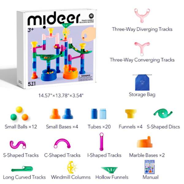 Конструктор Mideer Track Marble Творческий/ Разноцветный photo 2 Конструктор Mideer Track Marble Творческий/ Разноцветный photo 2
