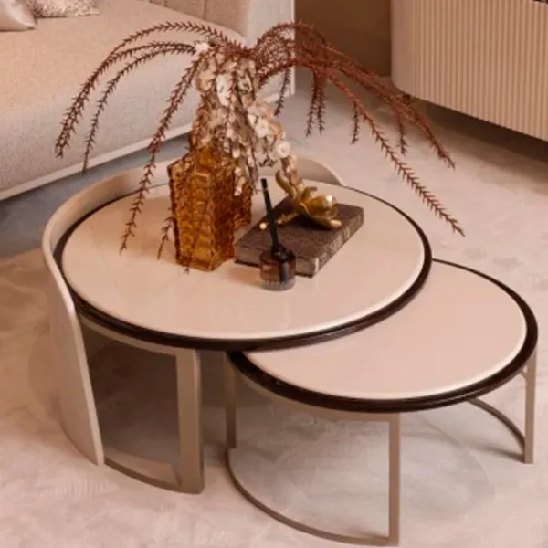 Набор журнальных столиков Dizayno Home Braga 085623 Бежевый photo 2