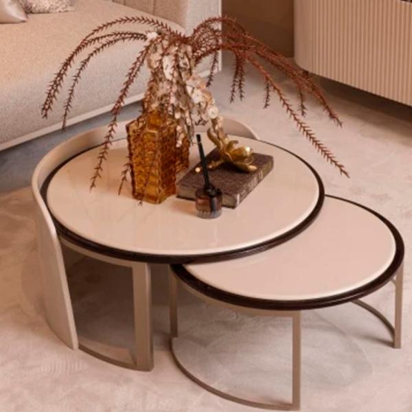 Набор журнальных столиков Dizayno Home Braga 085623 Бежевый photo 2