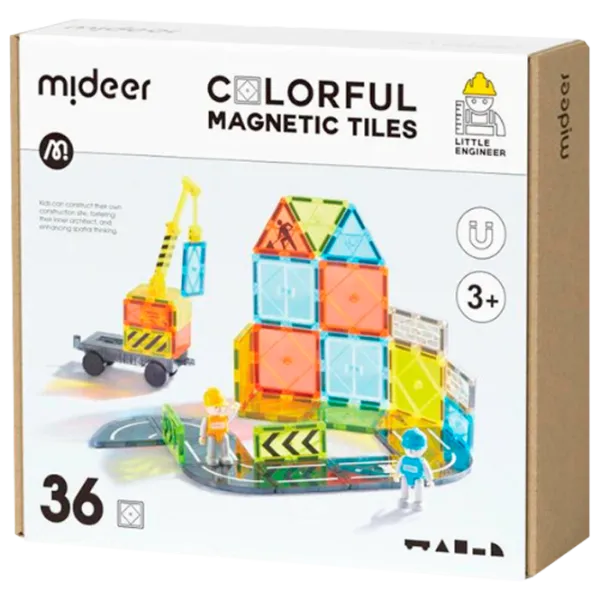 Конструктор Mideer Magnetic Tiles Творческий/ Желтый photo 1 Конструктор Mideer Magnetic Tiles Творческий/ Желтый photo 1