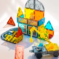 Constructor Mideer Magnetic Tiles Creativ/ Yellow photo 5
