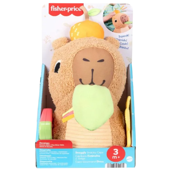 Jucărie moale Fisher Price Capybara HYR54 0.3+ / Brown photo 2