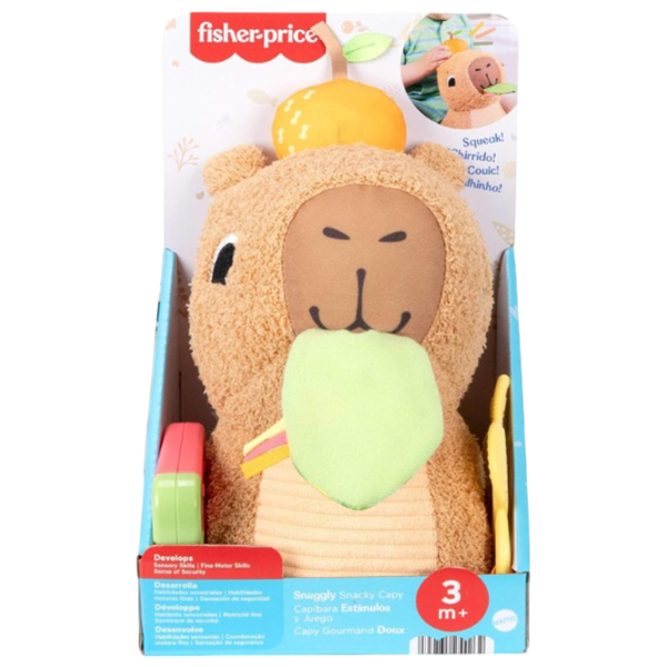 Jucărie moale Fisher Price Capybara HYR54 0.3+ / Brown photo 2