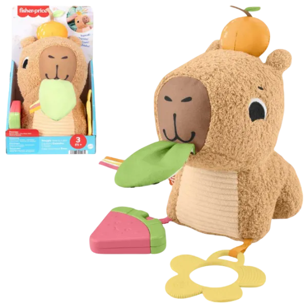 Jucărie moale Fisher Price Capybara HYR54 0.3+ / Brown photo 3