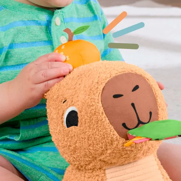 Jucărie moale Fisher Price Capybara HYR54 0.3+ / Brown photo 5