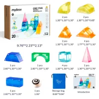 Constructor Mideer Creative Magnetic Creativ/ Multicolor photo 3