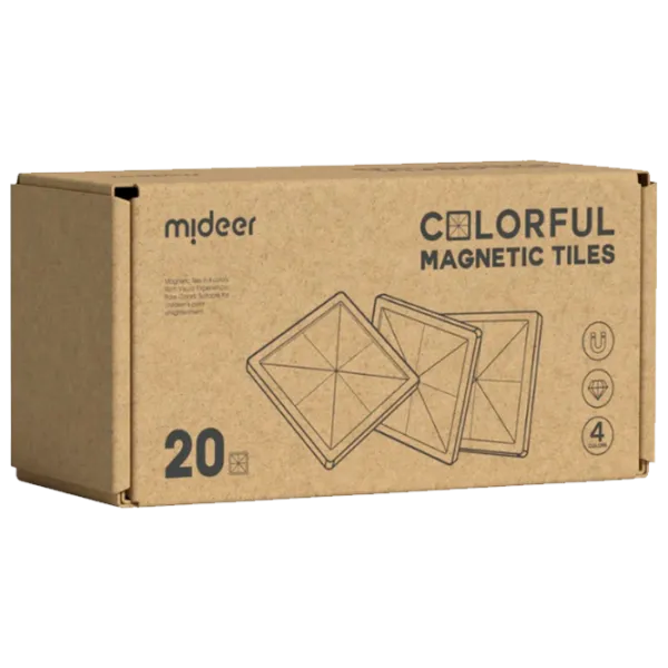 Конструктор Mideer Magnetic Tiles Творческий/ Разноцветный photo 1