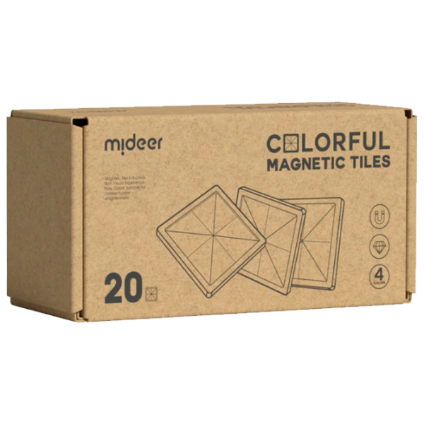 Конструктор Mideer Magnetic Tiles Творческий/ Разноцветный photo 1