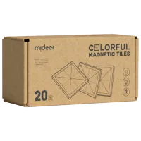 Constructor Mideer Magnetic Tiles Creativ/ Multicolor