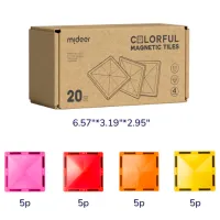 Constructor Mideer Magnetic Tiles Creativ/ Multicolor photo 2
