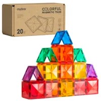 Constructor Mideer Magnetic Tiles Creativ/ Multicolor photo 3