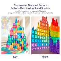 Constructor Mideer Magnetic Tiles Creativ/ Multicolor photo 5