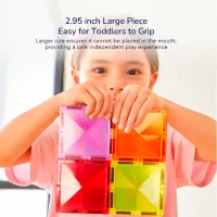 Constructor Mideer Magnetic Tiles Creativ/ Multicolor photo 8