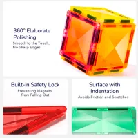 Constructor Mideer Magnetic Tiles Creativ/ Multicolor photo 9