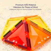 Constructor Mideer Magnetic Tiles Creativ/ Multicolor photo 10