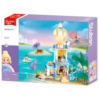 Constructor Sluban Castle with a Slide Clasic/ Violet