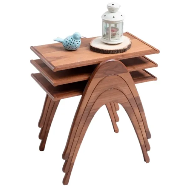 Set măsuțe de cafea Dizayno Home TB-Semer Nest 082944 Brown photo 1
