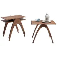 Set măsuțe de cafea Dizayno Home TB-Semer Nest 082944 Brown photo 3