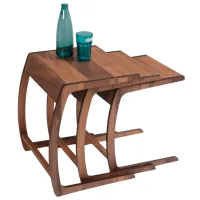 Set măsuțe de cafea Dizayno Home TB-Prada Nest Walnut 082943 Brown photo 2