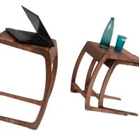 Set măsuțe de cafea Dizayno Home TB-Prada Nest Walnut 082943 Brown photo 3