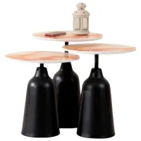 Set măsuțe de cafea Dizayno Home TB-Minty Nest 082941 Black