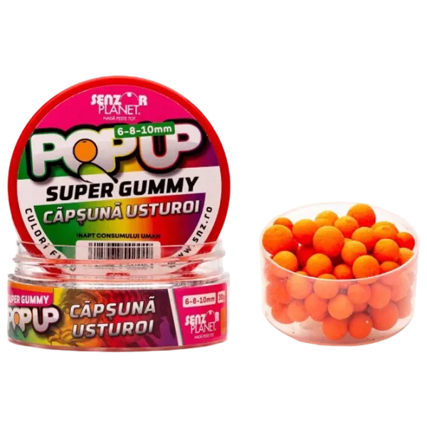 Бойлы Senzor Planet Pop-Up Super Gummy Чеснок / 0.03 кг / 6 мм photo 1