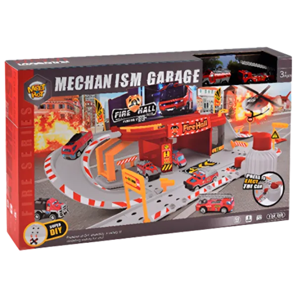 Jucărie interactivă Essa Toys Mechanism Garage Fire Hall MH-109 3+ / Gray Red photo 1 Jucărie interactivă Essa Toys Mechanism Garage Fire Hall MH-109 3+ / Gray Red photo 1