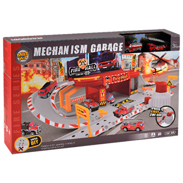 Jucărie interactivă Essa Toys Mechanism Garage Fire Hall MH-109 3+ / Gray Red photo 1 Jucărie interactivă Essa Toys Mechanism Garage Fire Hall MH-109 3+ / Gray Red photo 1